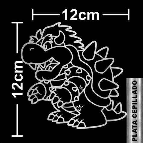 Sticker Calcomanía Etiqueta Bowser mario Bros Vinil en venta en Gustavo