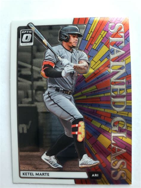 Ketel Marte Donruss Optic Stained Glass Card Sg Ebay