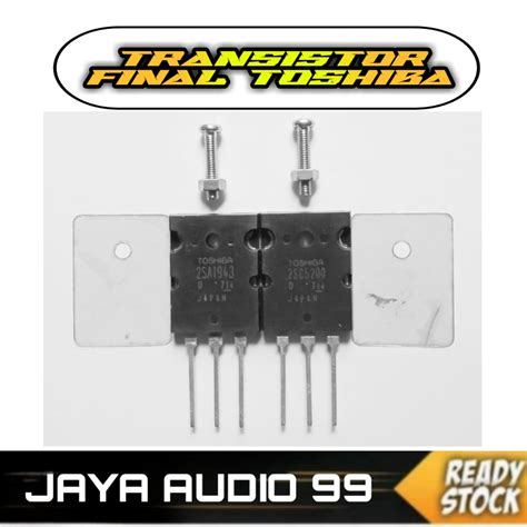 Jual TRANSISTOR FINAL TOSHIBA 2SC5200 2SA1943 TRANSISTOR FINAL