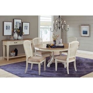 Hillsdale Rockport 5 Piece Round Oval Dining Table With Side Chairs