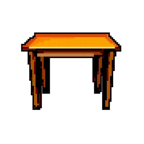 Space Wood Table Game Pixel Art Vector Illustration 23873259 Vector Art