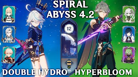 NEW Spiral Abyss 4 2 Floor 12 9 Stars Furina And Neuvillette Double