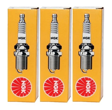 3X NGK DCPR6E Outboard Spark Plugs Mercury Mariner 25HP 30HP EFi 4