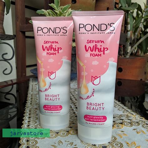 Jual Ponds Bright Beauty Serum Whip Foam 100 Ml Shopee Indonesia