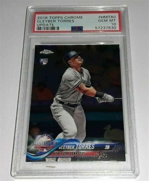 Gleyber Torres Rookie Rc Topps Chrome Update Hmt Psa Gem