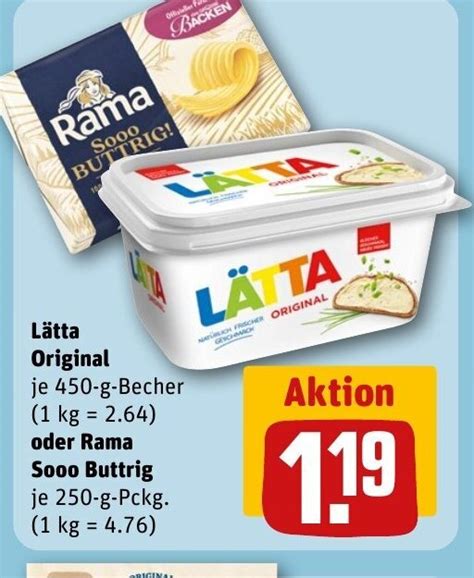 Lätta Original oder Rama Sooo Buttrig tilbud hos REWE