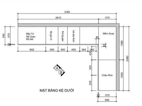 Tìm Hiểu Kích Thước Tủ Bếp Chữ L Theo Chuẩn Phong Thủy