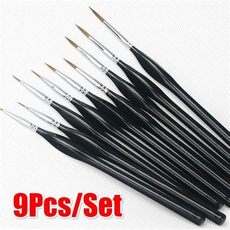 Pcs Set Hook Line Soft Hair Pen Oil Watercolor Painting Brush Drawing