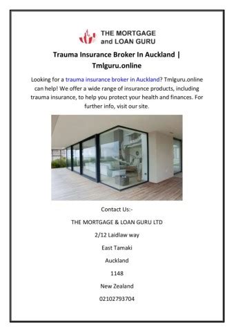 Trauma Insurance Broker In Auckland Tmlguru Online Tmlguru Online