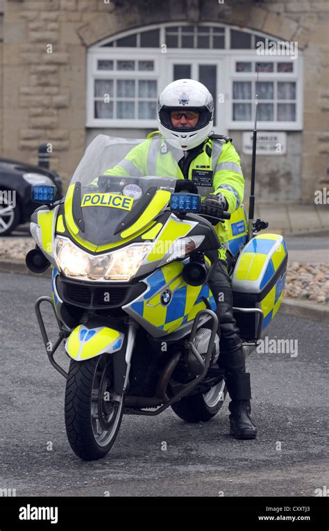 Police motorcyclists in Britain UK Stock Photo - Alamy