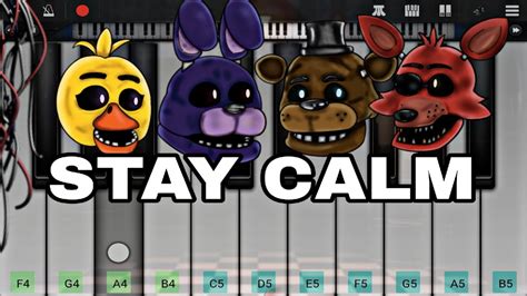 Five Nights At Freddys Stary Calm Perfect Piano Easy Piano