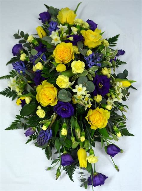 Purple And Yellow Single Ended Spray The Ivy Florist