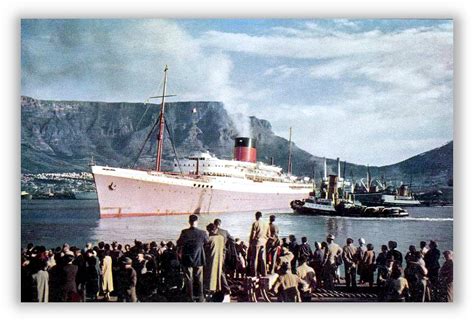 Union Castle Mail Ship Departing Cape Town Hiltont Flickr