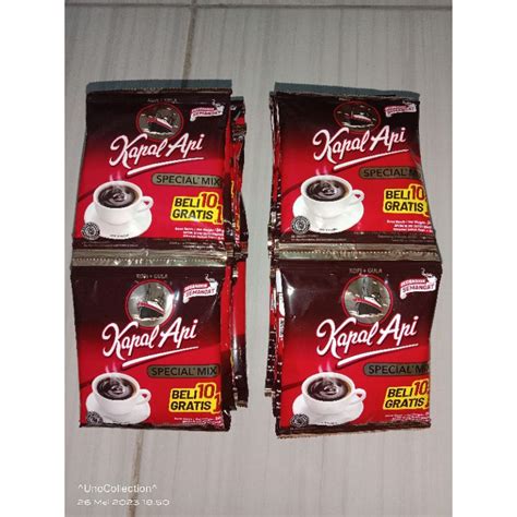 Jual KAPAL API SPECIAL MIX 1 RENCHENG 10 SACHET KOPI HITAM PLUS GULA