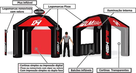 Tenda Inflável Barraca Inflável Gazebo Inflável 3D Mídia Balões