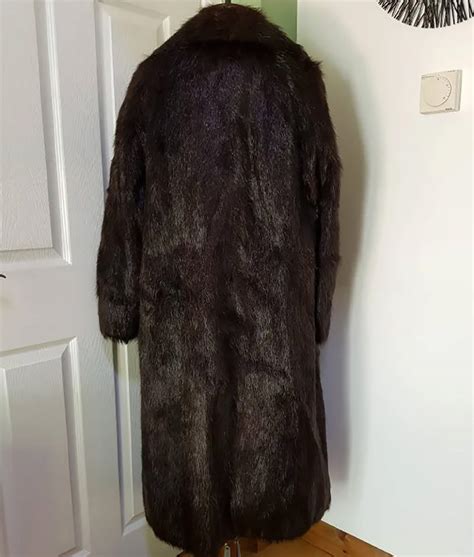 Mia Brown Faux Fur Coat