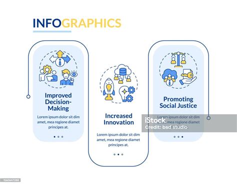 2d Data Democratization Layout With Linear Icons Stock Illustration Download Image Now