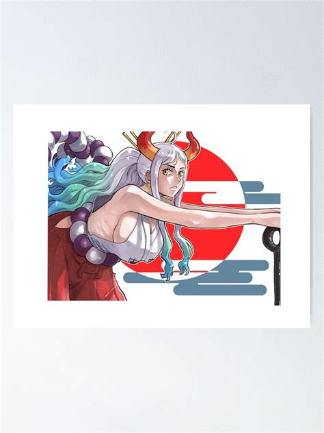 Yamato One Piece Graffic Poster For Sale By Coconutguru Redbubble