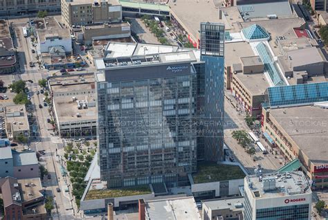 Aerial Photo Manitoba Hydro Place Winnipeg