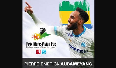 Football Le Gabonais Pierre Emerick Aubameyang élu meilleur joueur