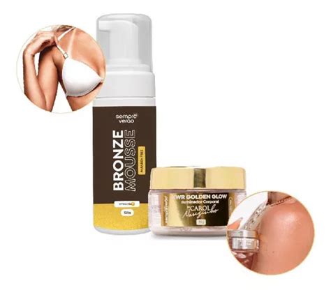 Kit Autobronzeador Em Mousse Golden Glow Mercadolivre