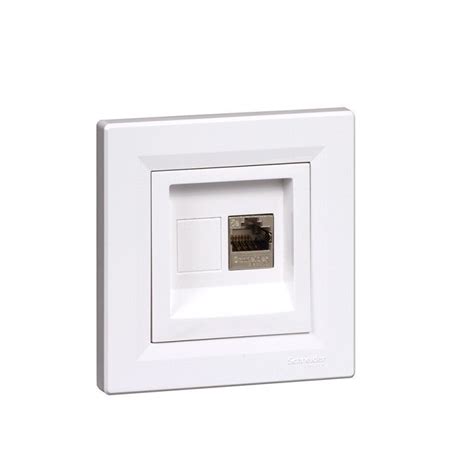 Prise RJ45 Encastrable SCHNEIDER Asfora EPH4300121 Cat 5 STP Blanc