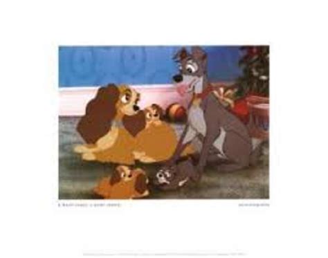 Disney High Quality Art Print – A Happy Family , Happy Ending From Lady ...