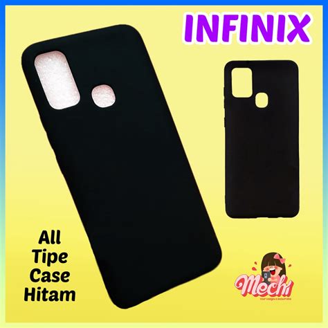 Jual Case Hitam INFINIX Smart 4 5 6 6 7 Hot 9 10s 10T 10 Play 11s 11 12i 12 20I 20s 20 30i 30