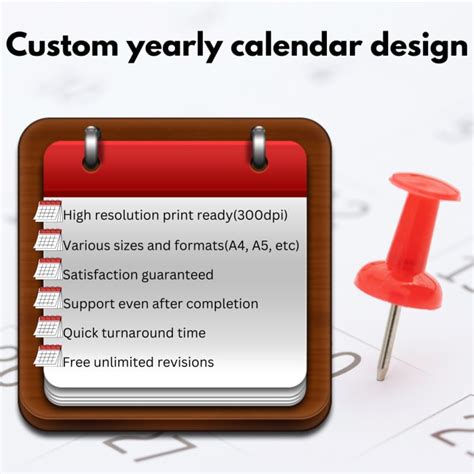 Create custom yearly calendar design by Vernzzzzzzz | Fiverr