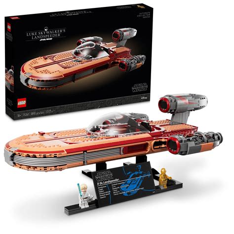 LEGO Star Wars Luke Skywalker’s Landspeeder 75341 Collectible Building ...