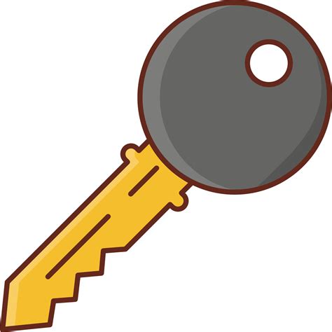 Key Vector Illustration On A Transparent Background Premium Quality