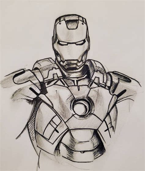 Iron Man sketch by jasumdeen on DeviantArt