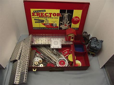 Vintage 1950s Acgilbert Erector Set No6 12 All Electric Wcase