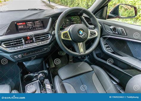 BMW 218i Interior editorial stock photo. Image of wheel - 196922463