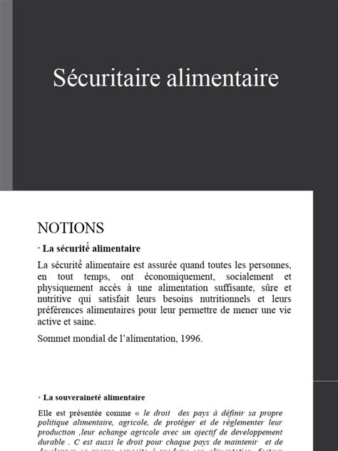 Sécurité Alimentaire Pdf Sécurité Alimentaire Nourritures