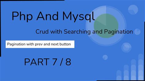 How To Make Pagination In Php With Prev And Next Button In Php And