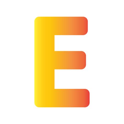 Letter E Generic Flat Gradient Icon