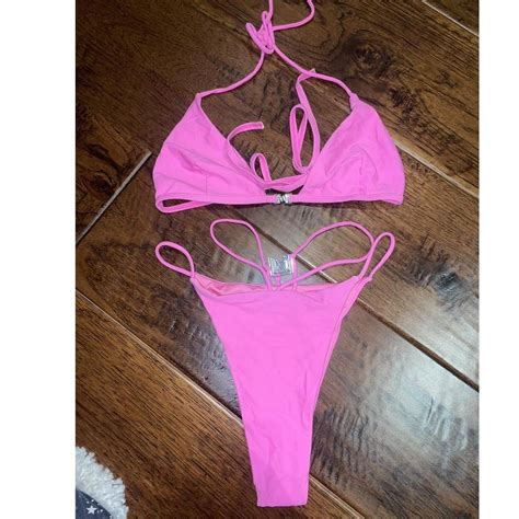 Meshki Bikini Two Piece Set Size Small Super Cute Depop