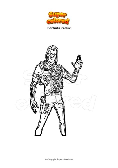 Coloring Page Fortnite The Foundation