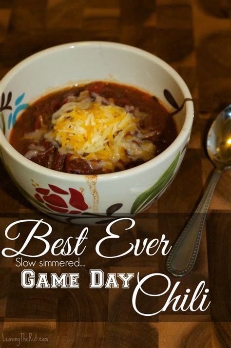 Best Ever Game Day Chili Perfect Chili For Those Cool Nights