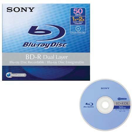 Sony Blu Ray 50GB BD R Dual Layer Recordable Disc Adorama