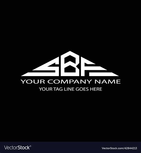 sbf letter logo creative design  graphic vector image
