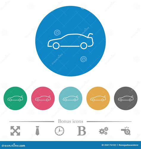 Open Dashboardindicatielampje Voor Platte Ronde Pictogrammen Voor