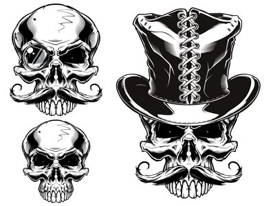 Steampunk Skull SVG