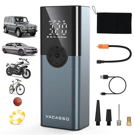 Buy Vacasso Tire Inflator Portable Air Compressor Psi Air Pump