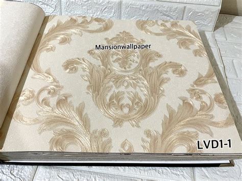 Jual Wallpaper Dinding Klasik Damask Cream Gold Mewah Di Lapak