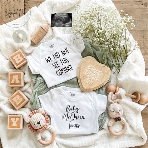 Funny Twin Pregnancy Announcement Digital Twin Pregnancy - Etsy