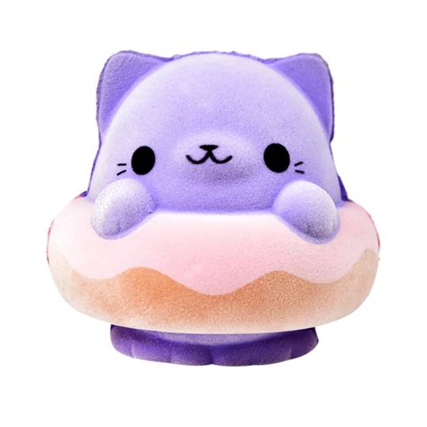 Фиолетовый кот медленный рост пушистый Squishies игрушка Squishes ...