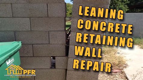 Repair Leaning Brick Wall