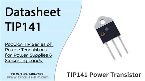 TIP141 NPN Power Darlington Transistor Datasheet